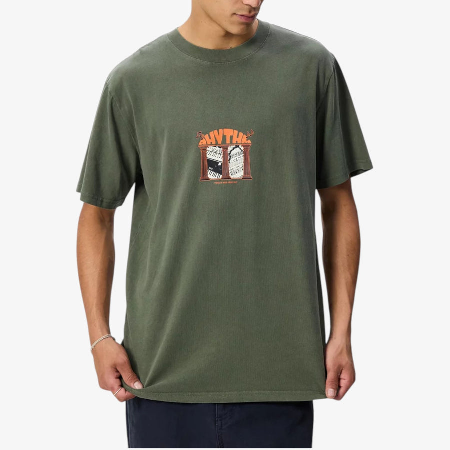 Rhythm Portico Vintage Short sleeve T-Shirt - Forest
