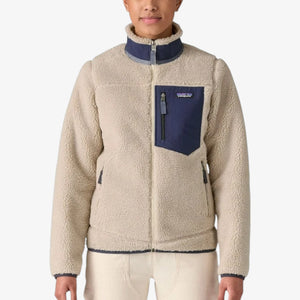 Patagonia Women's Classic Retro-X® Fleece Jacket - Natural With New Navy