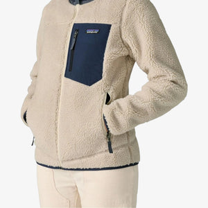 Patagonia Women's Classic Retro-X® Fleece Jacket - Natural With New Navy