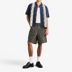 Rhythm Washed Canvas Short - Olive