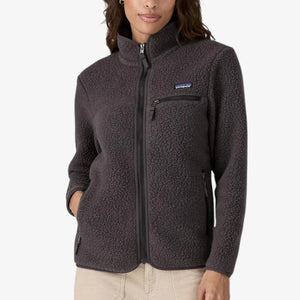Patagonia Women's Retro Pile Fleece Jacket - Ink Black