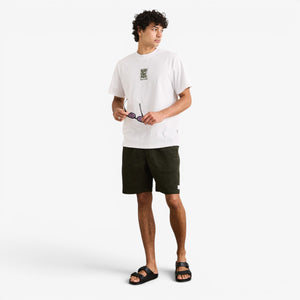 Rhythm Imprint Vintage Short Sleeve T-shirt - White