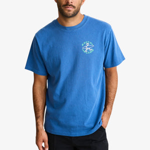 Rhythm Jaunt Vintage Short Sleeve T-shirt - Cobalt
