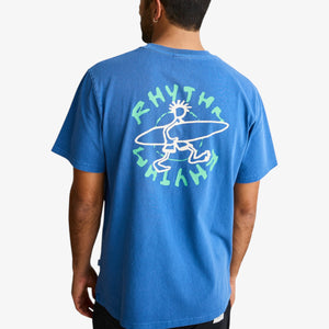 Rhythm Jaunt Vintage Short Sleeve T-shirt - Cobalt