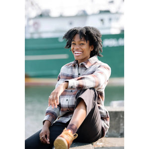 Kavu Women's Pinedrona Boyfriend Overshirt - Wood Bronze