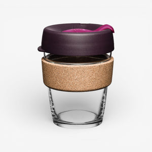 KeepCup Brew 12oz Reusable Coffee Cup - CORK Band - Nutmeg