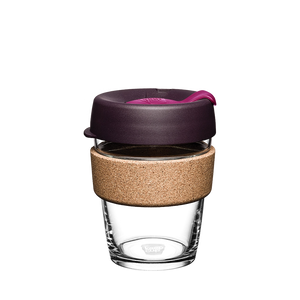 KeepCup Brew 12oz Reusable Coffee Cup - CORK Band - Nutmeg