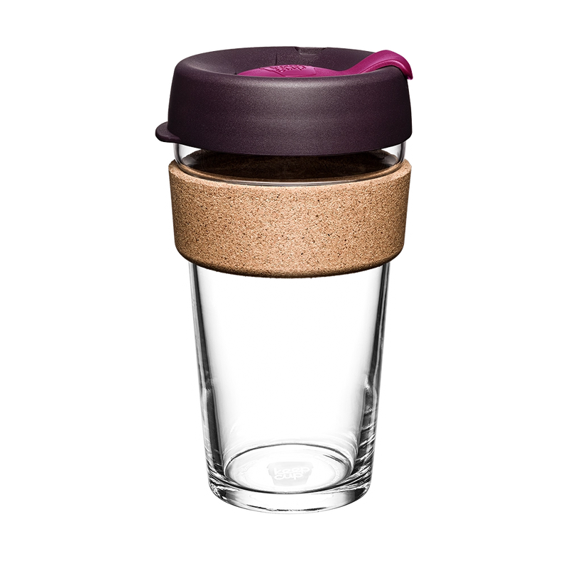 KeepCup 'Brew' 16oz Reusable Coffee Cup - CORK Band - Nutmeg