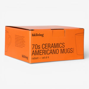 HKLIVING  70s Ceramics Americano Mugs : Radiant (Set of 4)