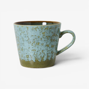HKLiving 70s ceramics: cappuccino mug - verdigris