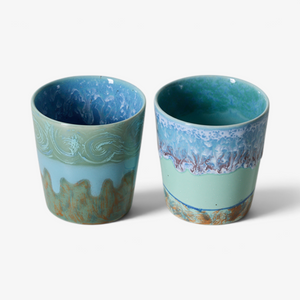 HKLiving 70s ceramics: Van Gogh coffee mugs (set of 2)