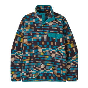 Patagonia Lightweight Synchilla® Snap-T® Fleece Pullover - Fitz Roy Patchwork: Belay Blue