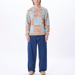 Obey Dominic Men's Knit Sweater - Catechu Wood Multi