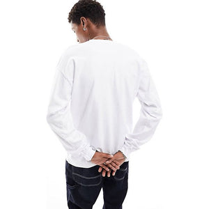 Obey No Pain Men's Heavyweight Long Sleeve T-Shirt - White
