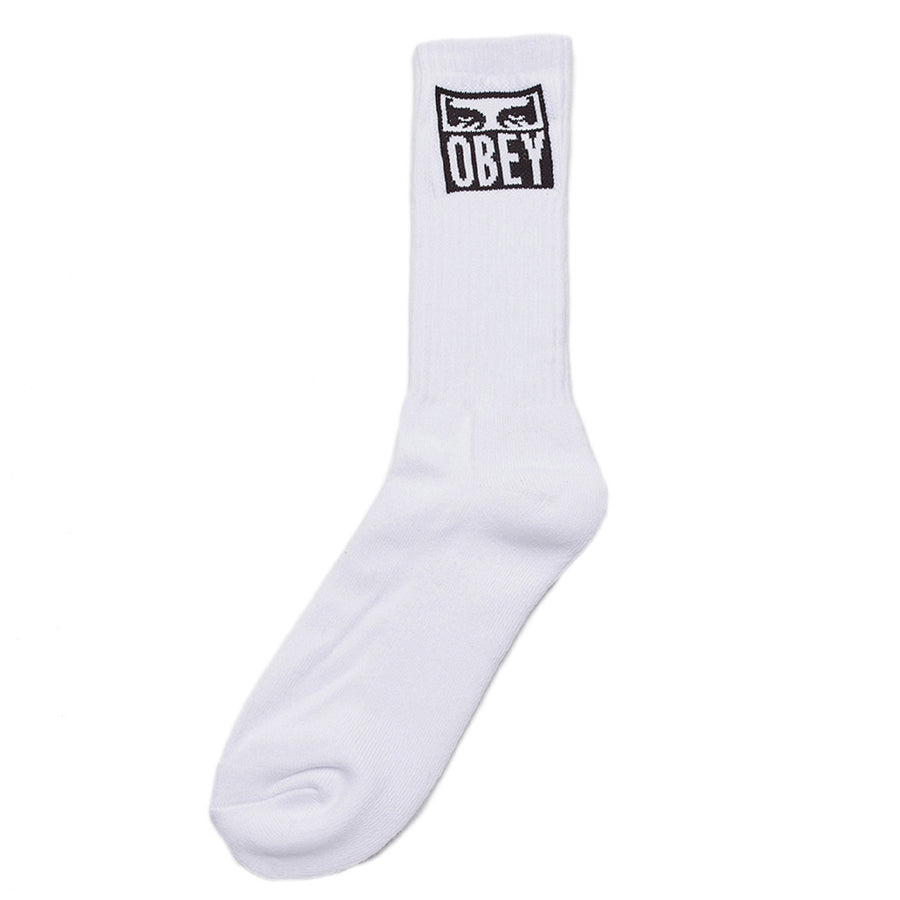 OBEY Open Eyes Icon Socks - White