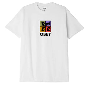 Obey Repetition Tee - White