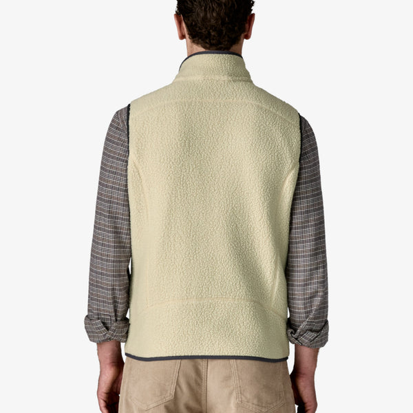 Patagonia Men's Retro Pile Fleece Vest - Pelican / Smoulder Blue