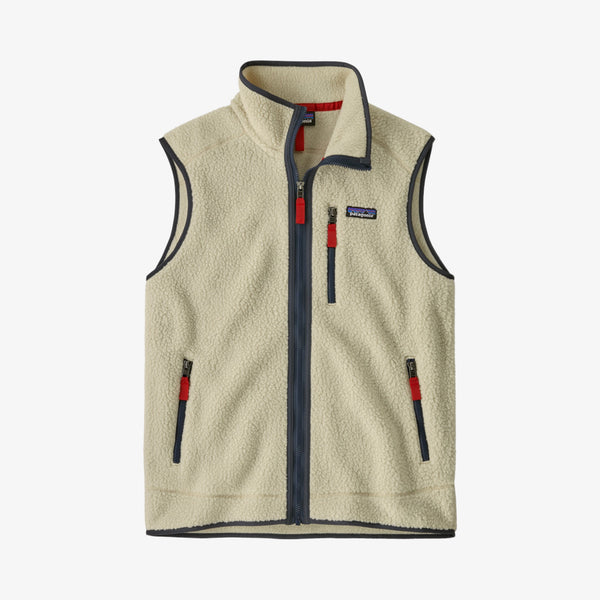 Patagonia Men's Retro Pile Fleece Vest - Pelican / Smoulder Blue