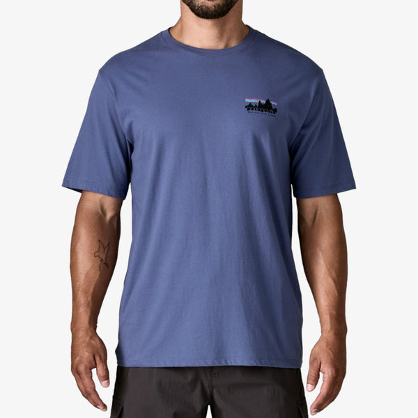 Patagonia Men's '73 Skyline Organic T-Shirt - Current Blue