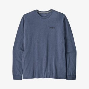 Patagonia Men's Long-Sleeved P-6 Logo Responsibili-Tee® - P-6 Outline: Current Blue