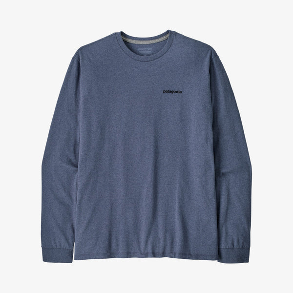 Patagonia Men's Long-Sleeved P-6 Logo Responsibili-Tee® - P-6 Outline: Current Blue