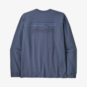 Patagonia Men's Long-Sleeved P-6 Logo Responsibili-Tee® - P-6 Outline: Current Blue