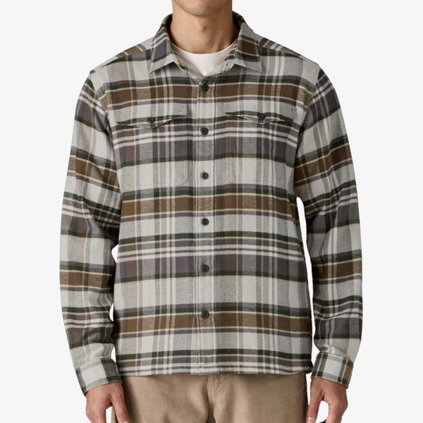 Patagonia Men's Fjord Flannel Shirt - Blizzard: Salt Grey