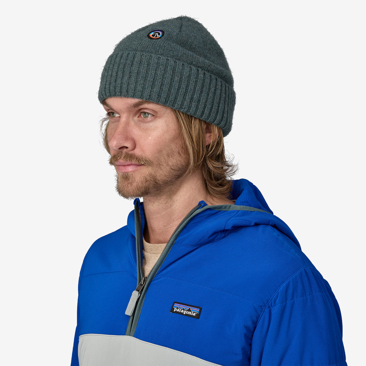 Patagonia Brodeo Beanie Fitz Roy Icon Nouveau Green Hiatus Store