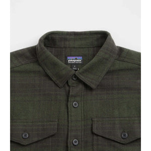 Patagonia Organic Cotton Fjord Flannel LS Shirt - Cascade : Basin Green