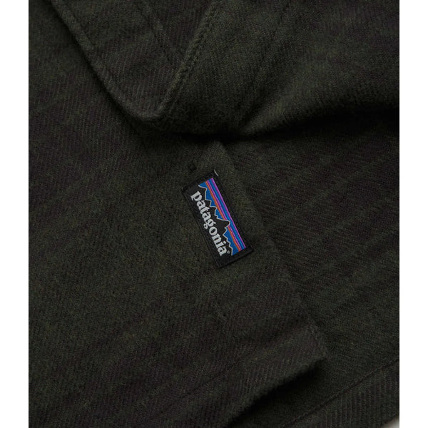 Patagonia Organic Cotton Fjord Flannel LS Shirt - Cascade : Basin Green