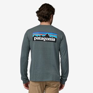 Patagonia MEN'S L/S P-6 Logo Responsibili-Tee - Nouveau Green