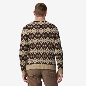 Patagonia Men's Recycled Wool-Blend Sweater - Morning Flight: Dark Natural