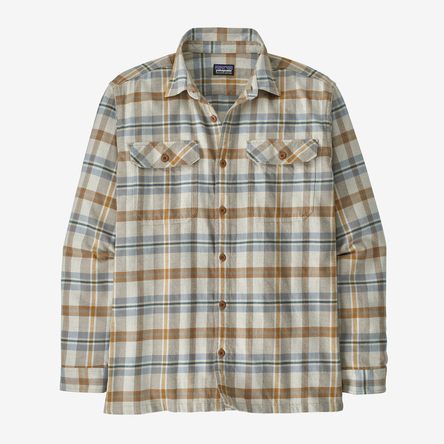 Patagonia Organic Cotton Fjord Flannel LS Shirt - Fields: Natural