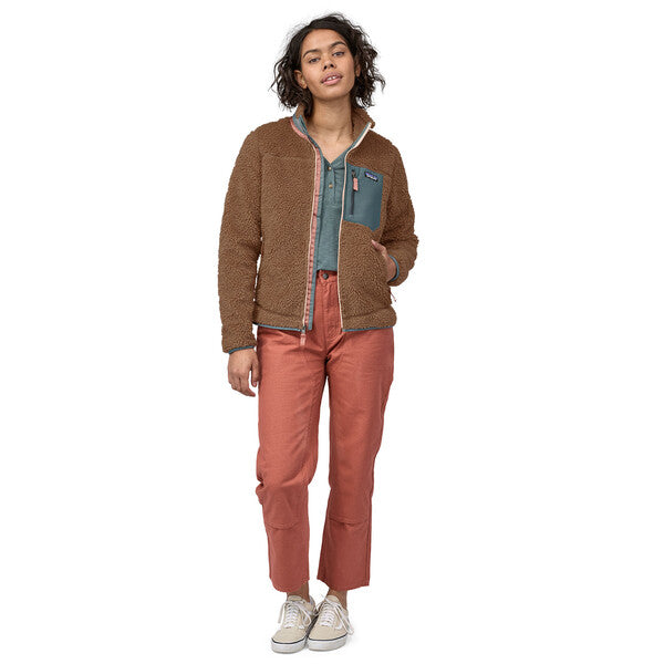 Patagonia Women's Retro-X Jacket - Pampas Tan / Nouveau Green