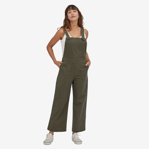 Patagonia Women's Stand Up Cropped Overalls - Basin Green