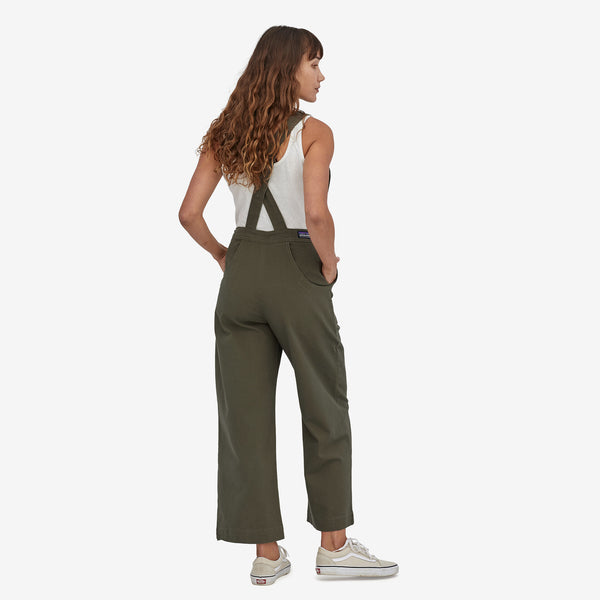 Patagonia Women's Stand Up Cropped Overalls - Basin Green