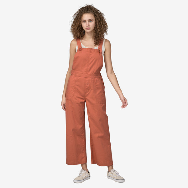 Patagonia Women's Stand Up Cropped Overalls - Quartz Coral