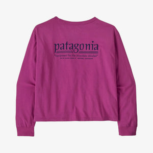 Patagonia W's L/S Hut Tripper Easy Cut T-Shirt - Amaranth Pink