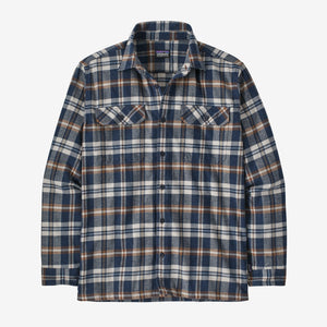 Patagonia Organic Cotton Fjord Flannel Long Sleeved Shirt - Fields: New Navy