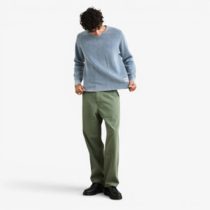 Rhythm Polo Crew Knit - Washed Blue