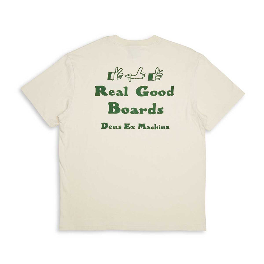 Deus Ex Machina Real Good T-Shirt - Dirty White