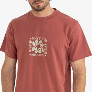 Rhythm - Grange Vintage Short Sleeve T-shirt - Vintage Clay
