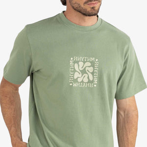 Rhythm - Grange Vintage Short Sleeve T-shirt - Sage