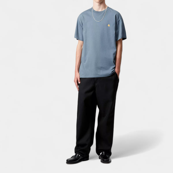 Carhartt Short Sleeve Chase T-Shirt - Angelite / Gold