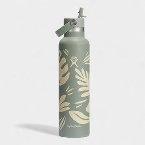 Hydro Flask 21 OZ STANDARD FLEX STRAW CAP  - BOTANICAL BLISS AGAVE