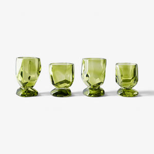 HKLiving Nienke Sikkema glasses - Emerald (set of 4)