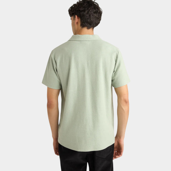 Rhythm Vintage Terry Polo Shirt - Seafoam