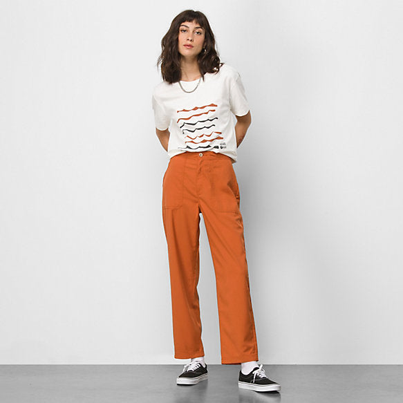 VANS X TEXTURED WAVES - Limited edition pant - Bombay Brown
