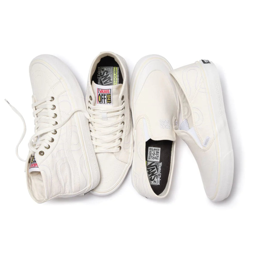 VANS X WASTED TALENT Slip-On VR3 SF Shoes - Blanc De Blanc