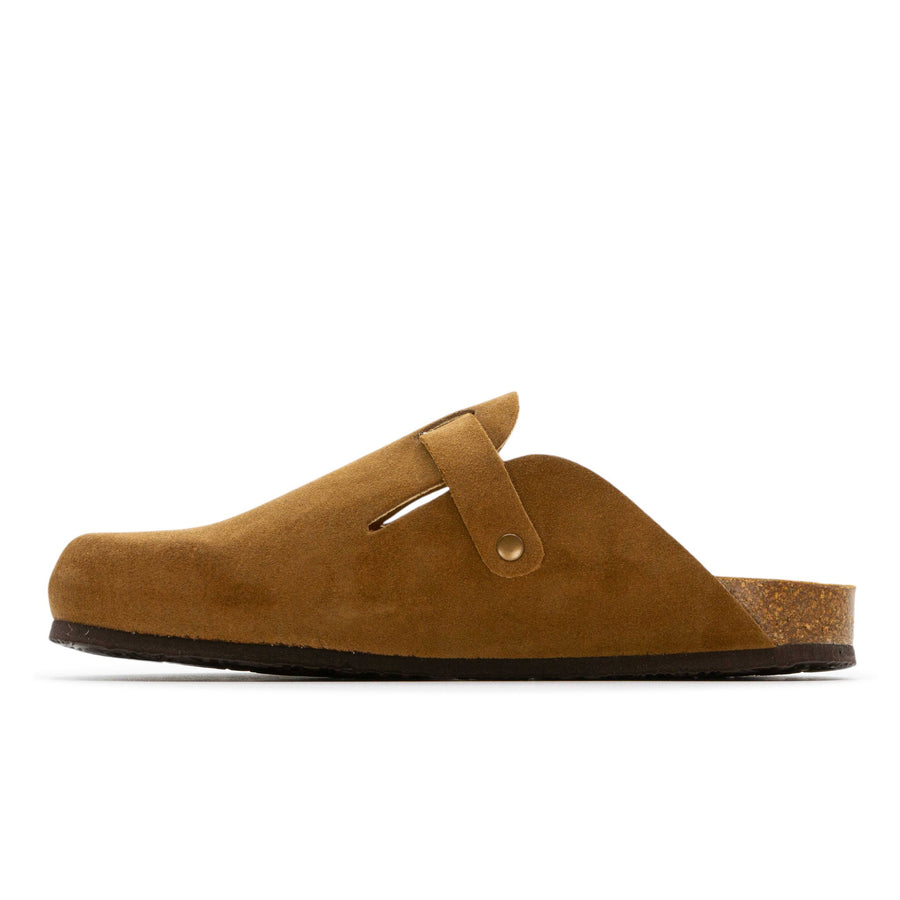 Plakton Men's 'Gibralter Blog' Suede Mule - Light Brown